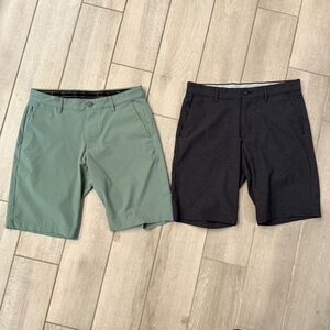 2 Tommy Bahama IslandZone 9” Shorts Green & Black 30